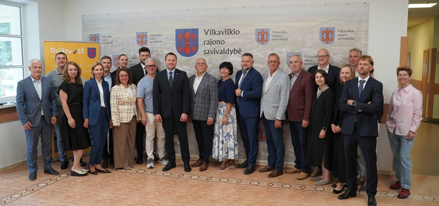 Ekonomikos ir inovacijų ministras su komanda lankėsi Vilkaviškio rajone