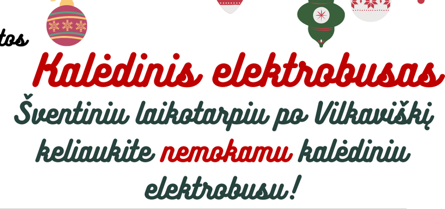 Kalėdinis elektrobusas!