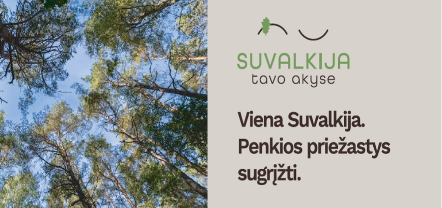 Viena Suvalkija. Penkios priežastys sugrįžti: kviečia atrasti regioną per penkias skirtingas kelionių programas