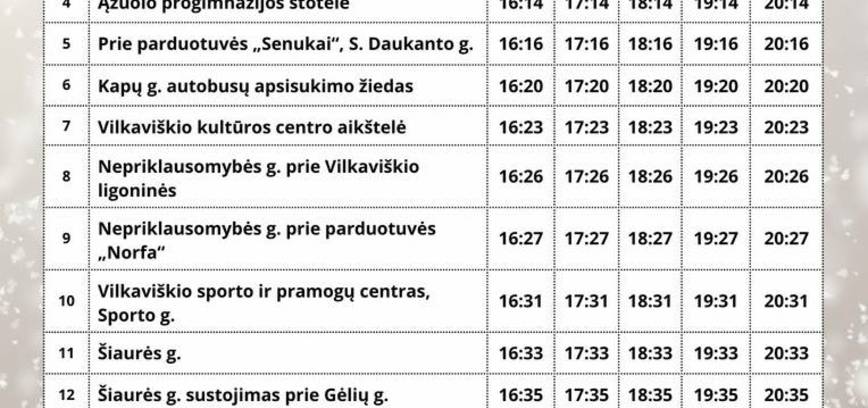 Kalėdinis elektrobusas Vilkaviškyje!