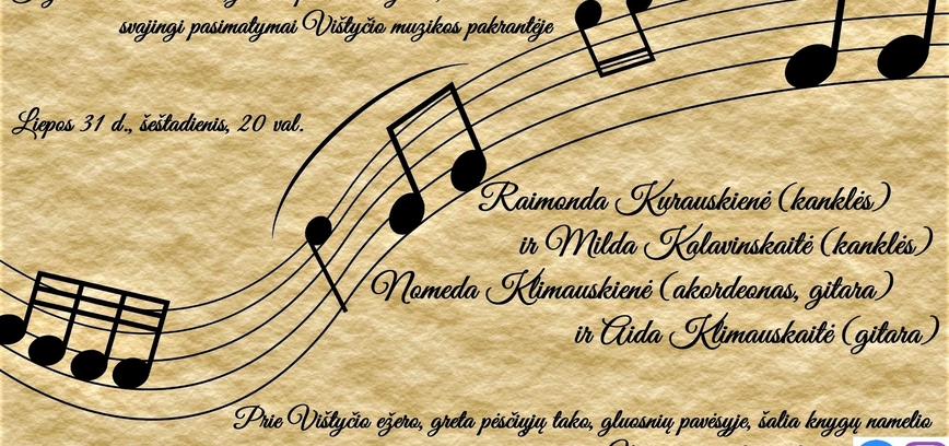 Vištyčio muzikos pakrantė. Kanklės, akordeonas, gitara