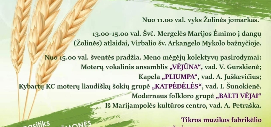 Žolinės jomarkas Virbalyje