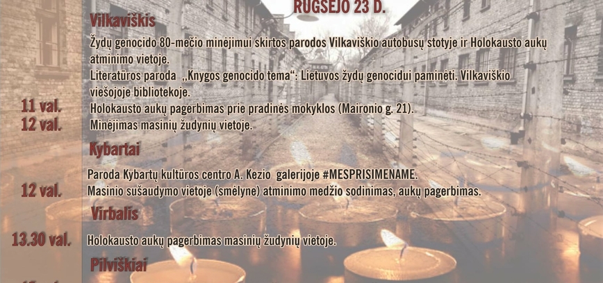 Lietuvos žydų genocido aukų atminimo renginiai