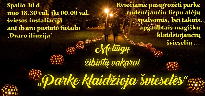 Moliūgų žibintų vakarai „Parke klaidžioja švieselės“