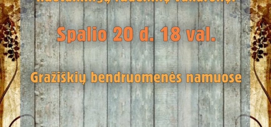 Rudeninė vakaronė Gražiškiuose