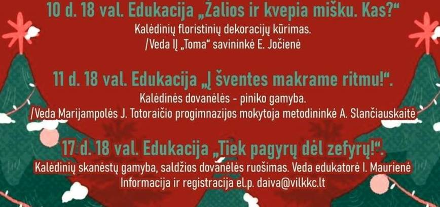 Kūrybinės dirbtuvės 