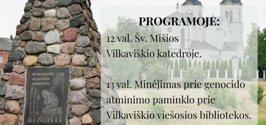 Lietuvos gyventojų trėmimo pradžios minėjimas