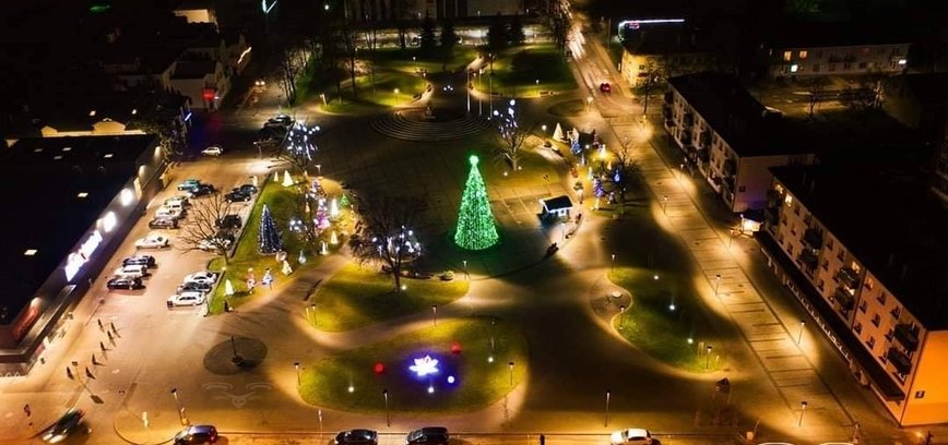 Lighting of Christmas tree in Vilkaviškis city