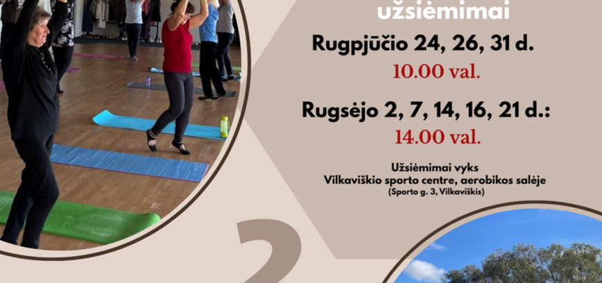 Nemokama sveikatos stiprinimo programa senjorams