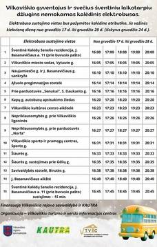 Kalėdinis elektrobusas Vilkaviškyje!