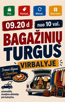 Bagažinių turgus Virbalyje