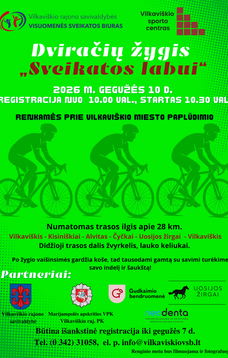 Dviračių žygis „Sveikatos labui“