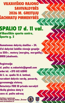 Vilkaviškio rajono savivaldybės greitųjų šachmatų pirmenybės