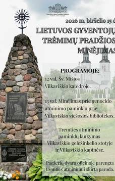 Lietuvos gyventojų trėmimo pradžios minėjimas