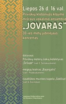 „Jovaras“ 30-ties metų jubiliejaus koncertas