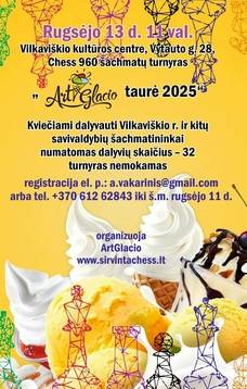 Chess 960 šachmatų turnyras „Art Glacio taurė 2025“