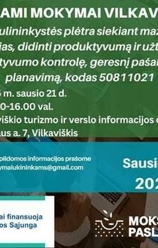 KVIETIMAS Į NEMOKAMUS MOKYMUS 