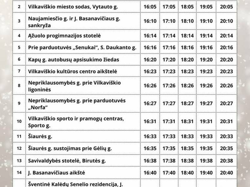 Kalėdinis elektrobusas Vilkaviškyje!