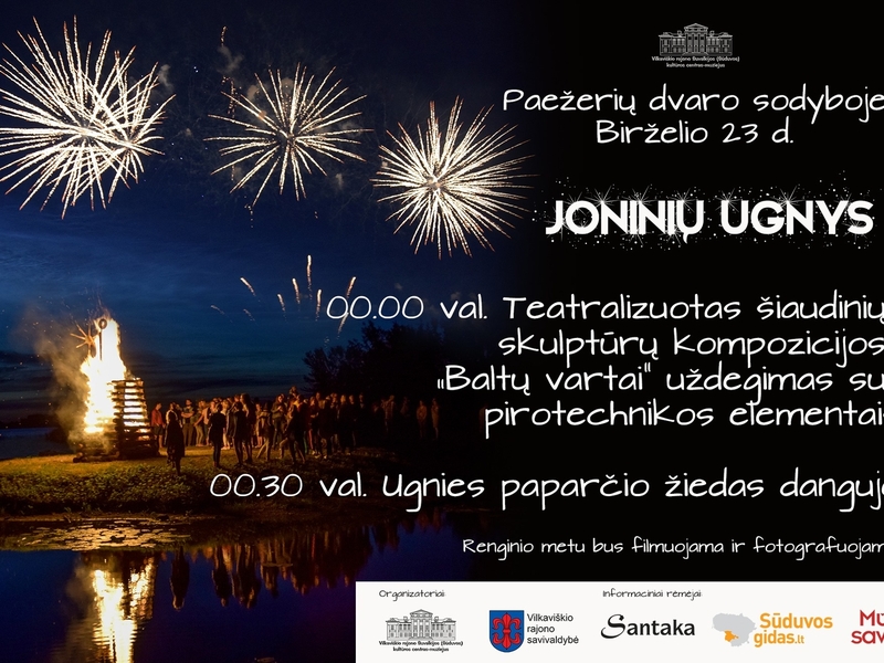 ,,Joninių ugnys" Paežerių dvaro sodyboje