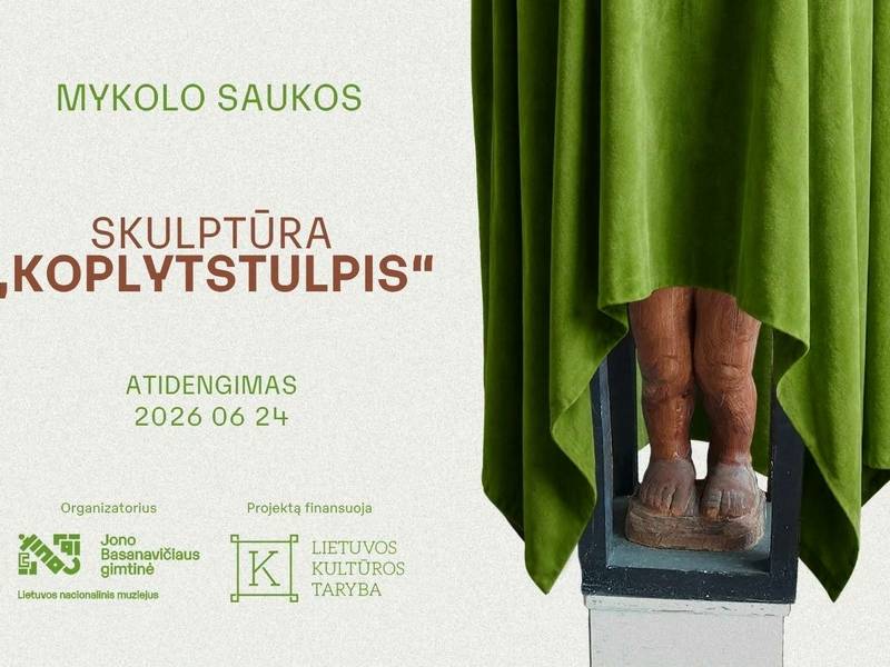 Mykolo Saukos skulptūros „Koplytstulpis“ atidengimo renginys