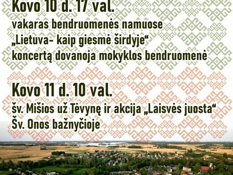 Lietuvos Nepriklausomybės atkūrimo dienos minėjimas Alvite