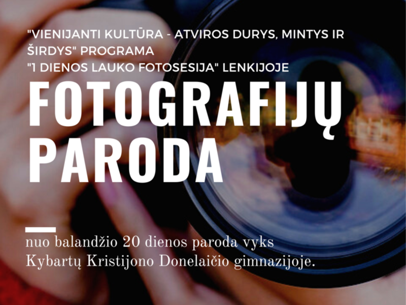 Fotografijų paroda Kybartuose