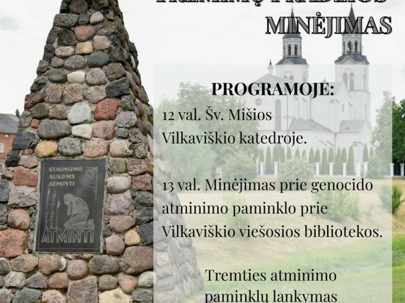 Lietuvos gyventojų trėmimo pradžios minėjimas