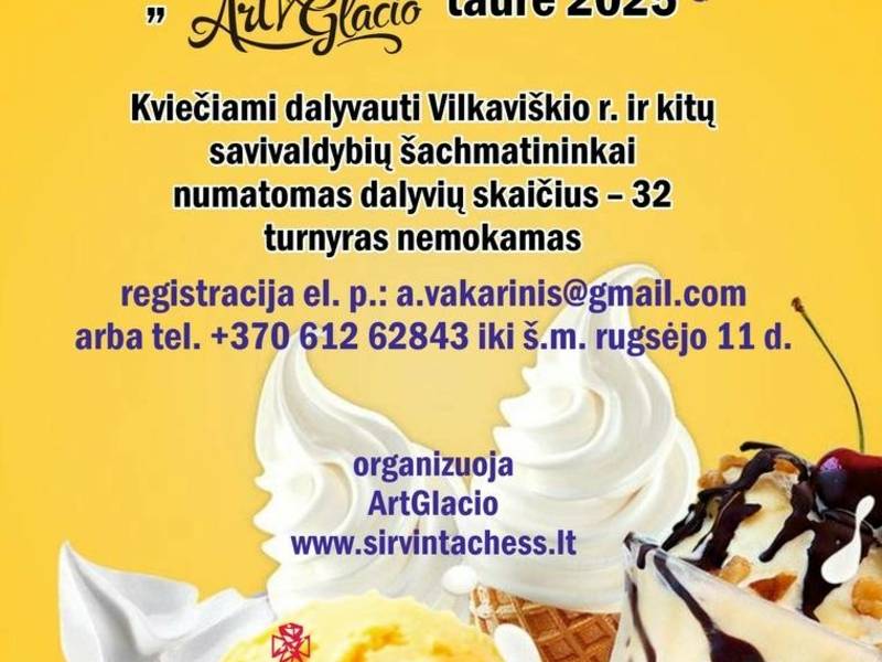 Chess 960 šachmatų turnyras „Art Glacio taurė 2025“