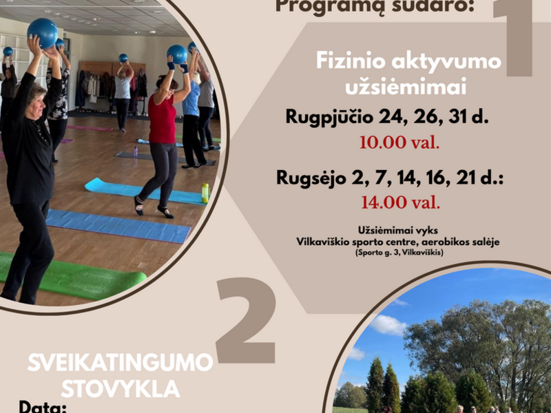 Nemokama sveikatos stiprinimo programa senjorams